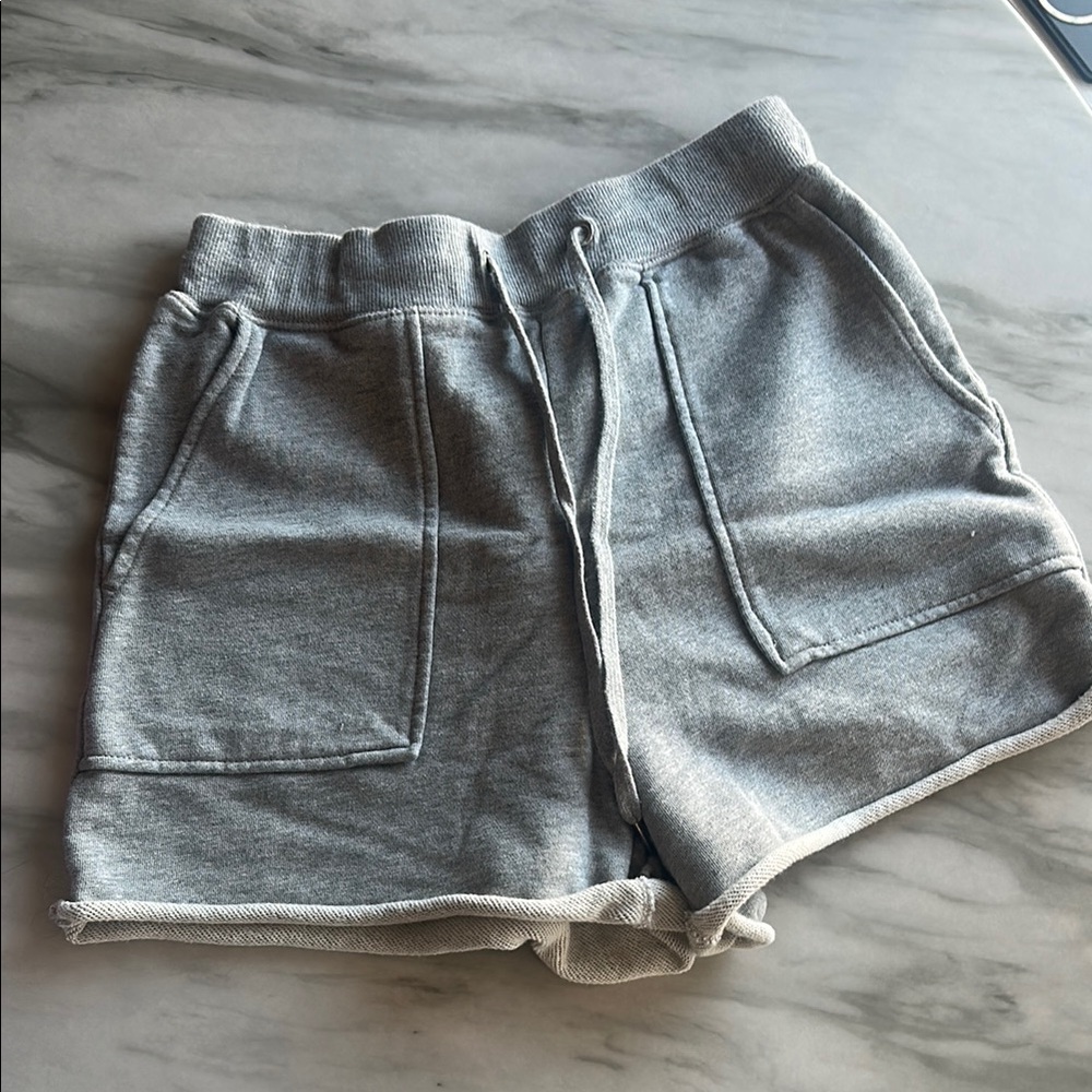 Gray Athletic Shorts with Soft Cotton Blend